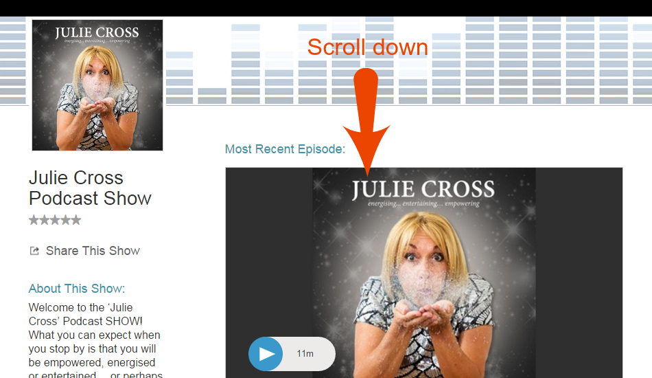 Julie Cross Podcast